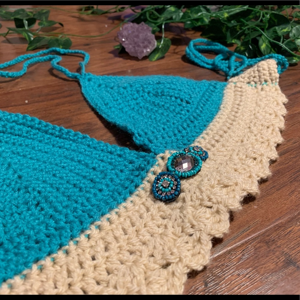🌀 HANDMADE 💠 Crochet 💙 Top ✨🌀 - Picture 2 of 2